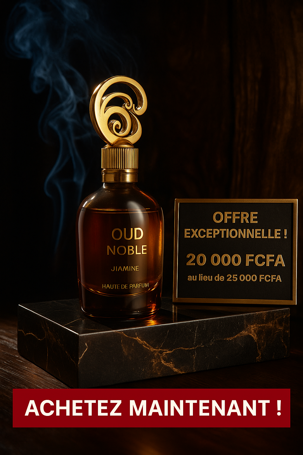 Oud Noble – L'essence rare du luxe et de la sophistication.